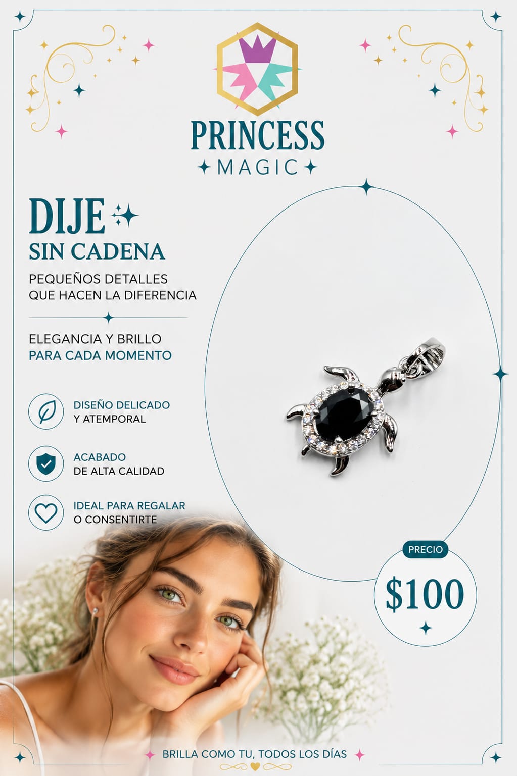 Dije tortuga