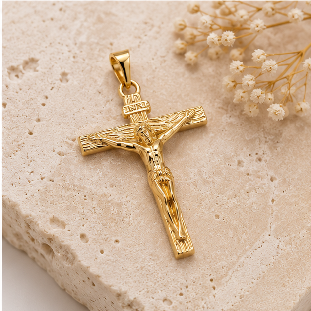 Dije Oro Laminado Cristo Redentor Clásico | Princess Magic