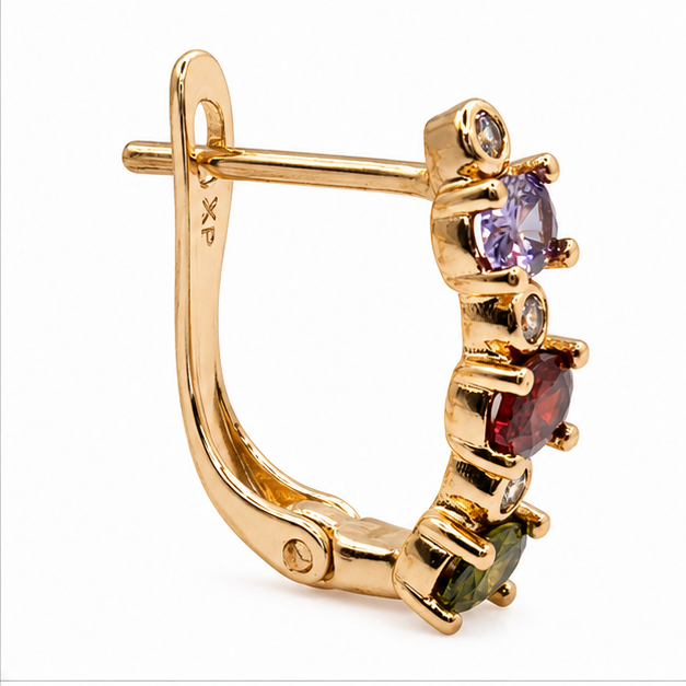 Arete Multizirconia Oro Laminado 18K | Princess Magic