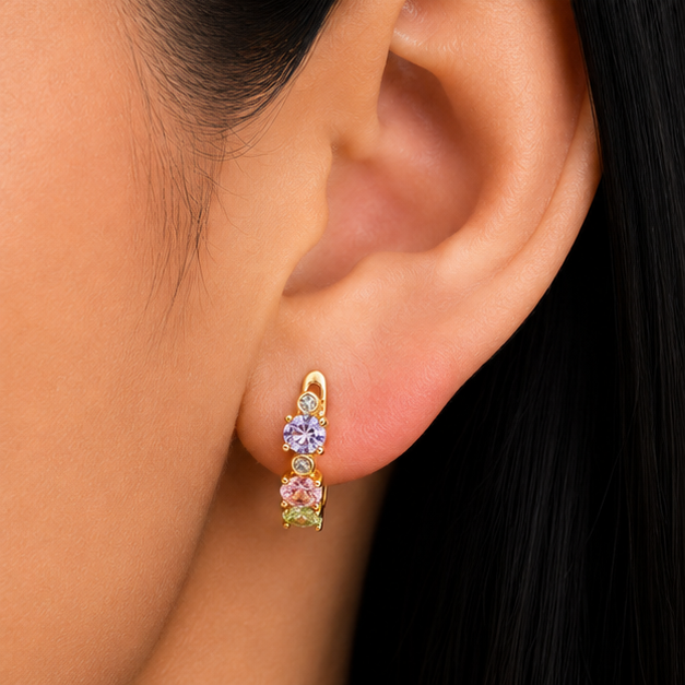 Arete Multizirconia Oro Laminado 18K | Princess Magic
