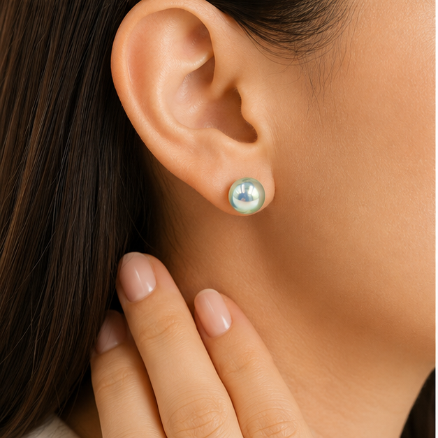 Arete Broquel Perla Aurora