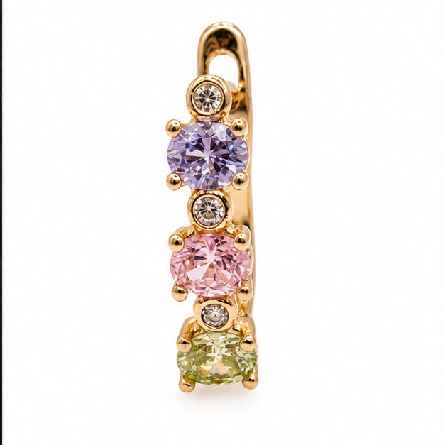 Arete Multizirconia Oro Laminado 18K | Princess Magic