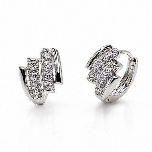 Arete doble brillo