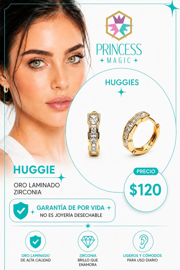 Arete Huggie Destello Imperial