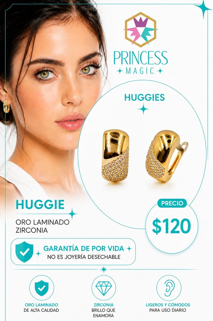Arete Huggie Aurora Dorada