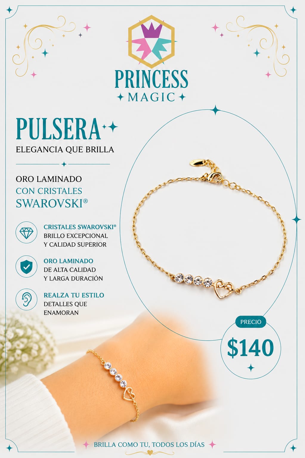 Pulsera Corazón Swarovski