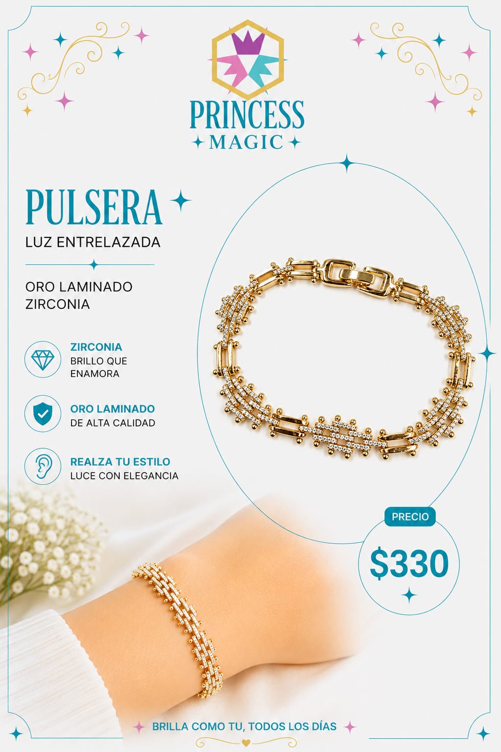 Pulsera Luz Entrelazada