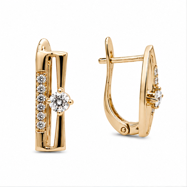 Arete Aros Siena Oro Laminado 18K | Princess Magic