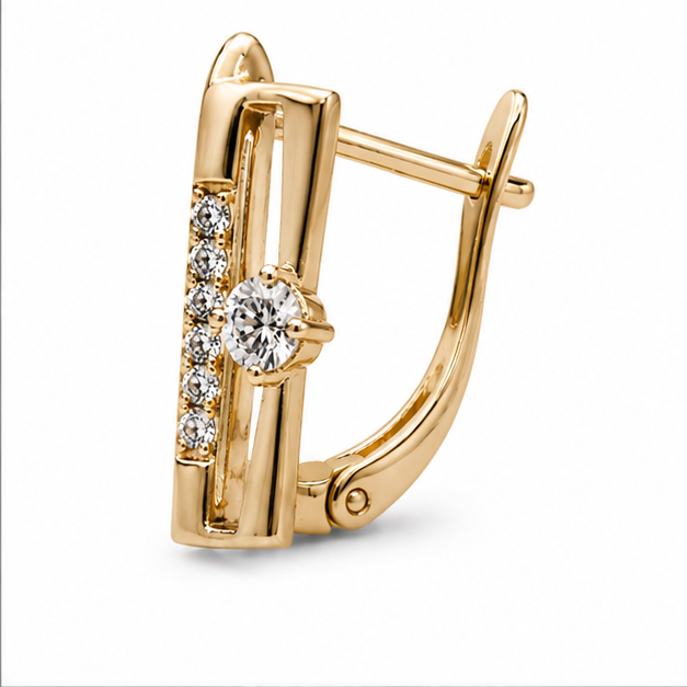 Arete Aros Siena Oro Laminado 18K | Princess Magic