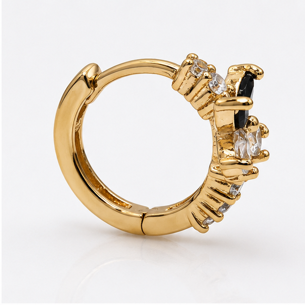 Arete Baby Mariposa con Zirconias Oro Laminado 18K | Princess Magic