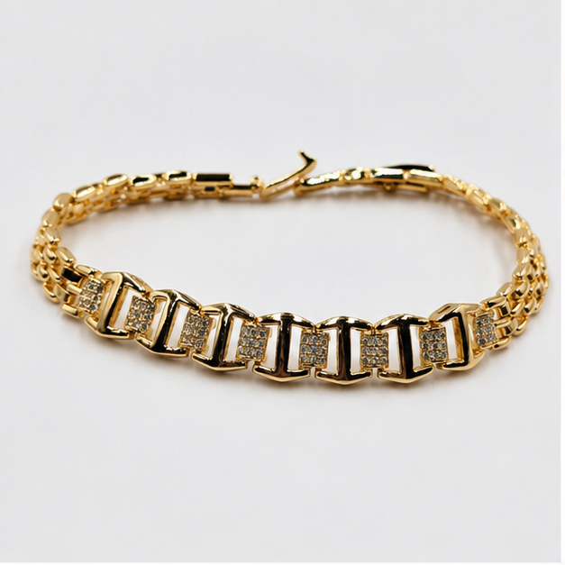 Pulsera Eslabones brillantes