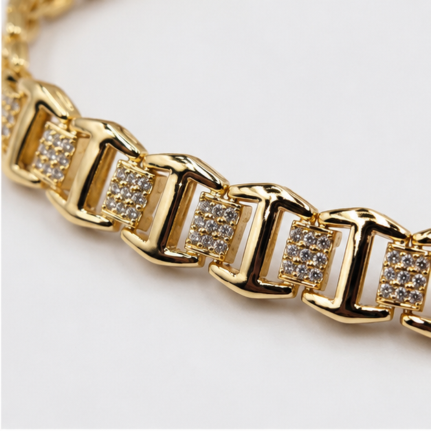 Pulsera Eslabones brillantes