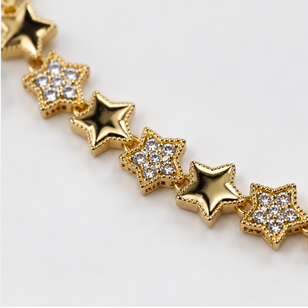 Pulsera Estrellas Doradas