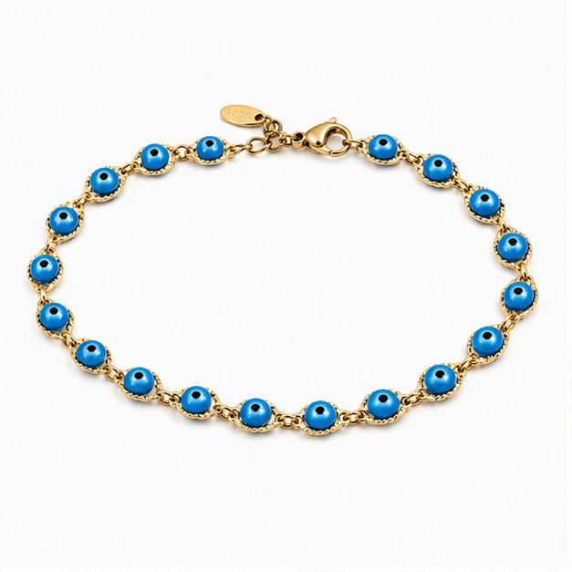 Pulsera Ojo Turco Oro Laminado | Princess Magic