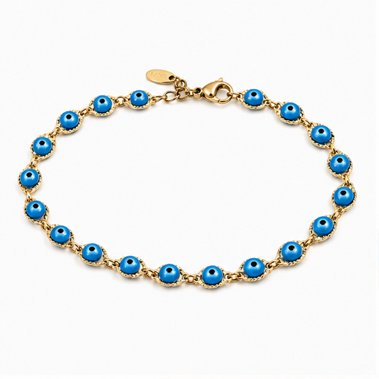 Pulsera Ojo Turco Oro Laminado | Princess Magic