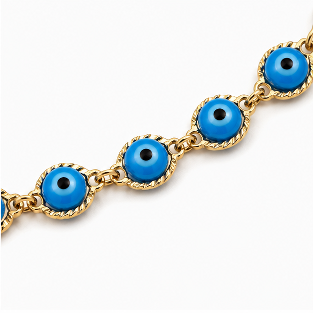 Pulsera Ojo Turco Oro Laminado | Princess Magic
