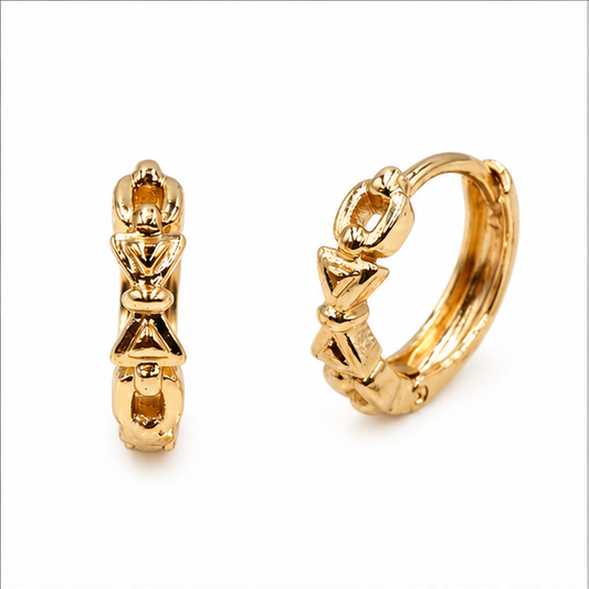 Huggie Lazo Elegance Oro Laminado 18K | Princess Ma