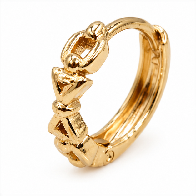 Huggie Lazo Elegance Oro Laminado 18K | Princess Ma