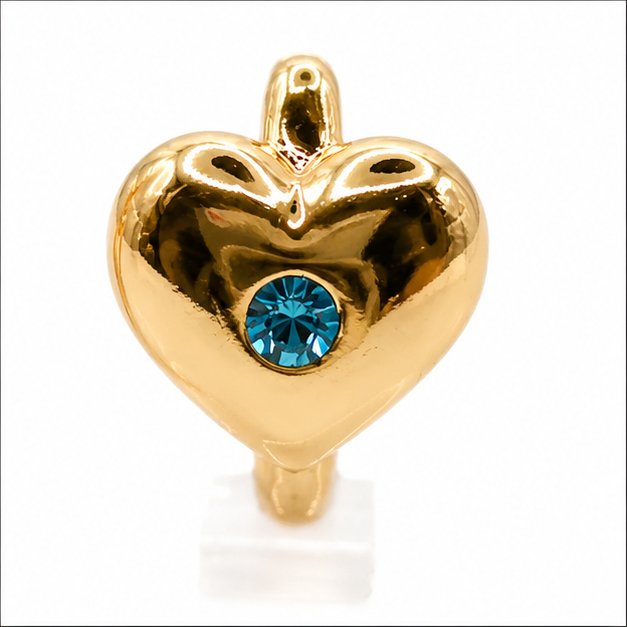 Huggie Corazón Swarovski Oro Laminado 18K | Princess Magic