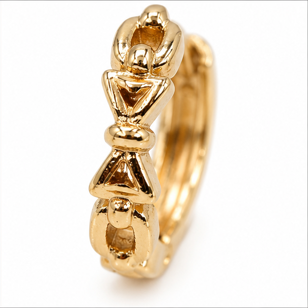Huggie Lazo Elegance Oro Laminado 18K | Princess Ma