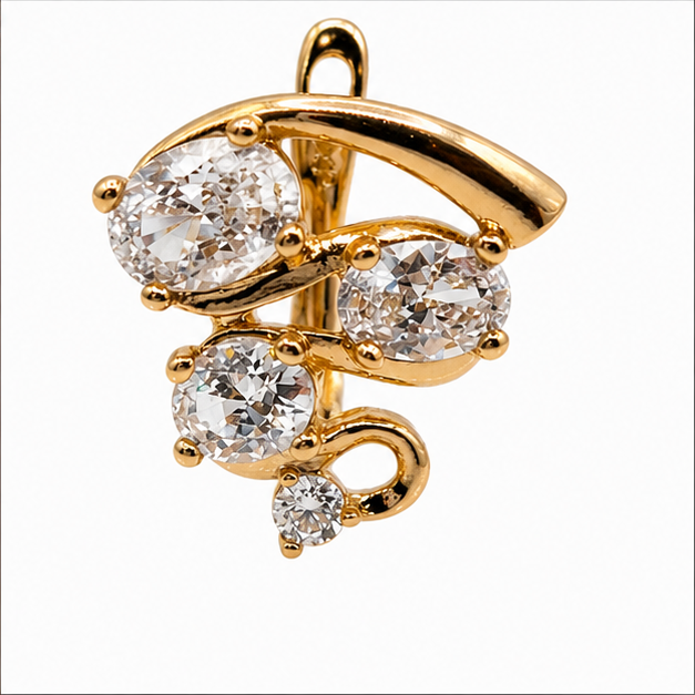 Huggie Primavera Multicolor Oro Laminado 18K | Princess Magic